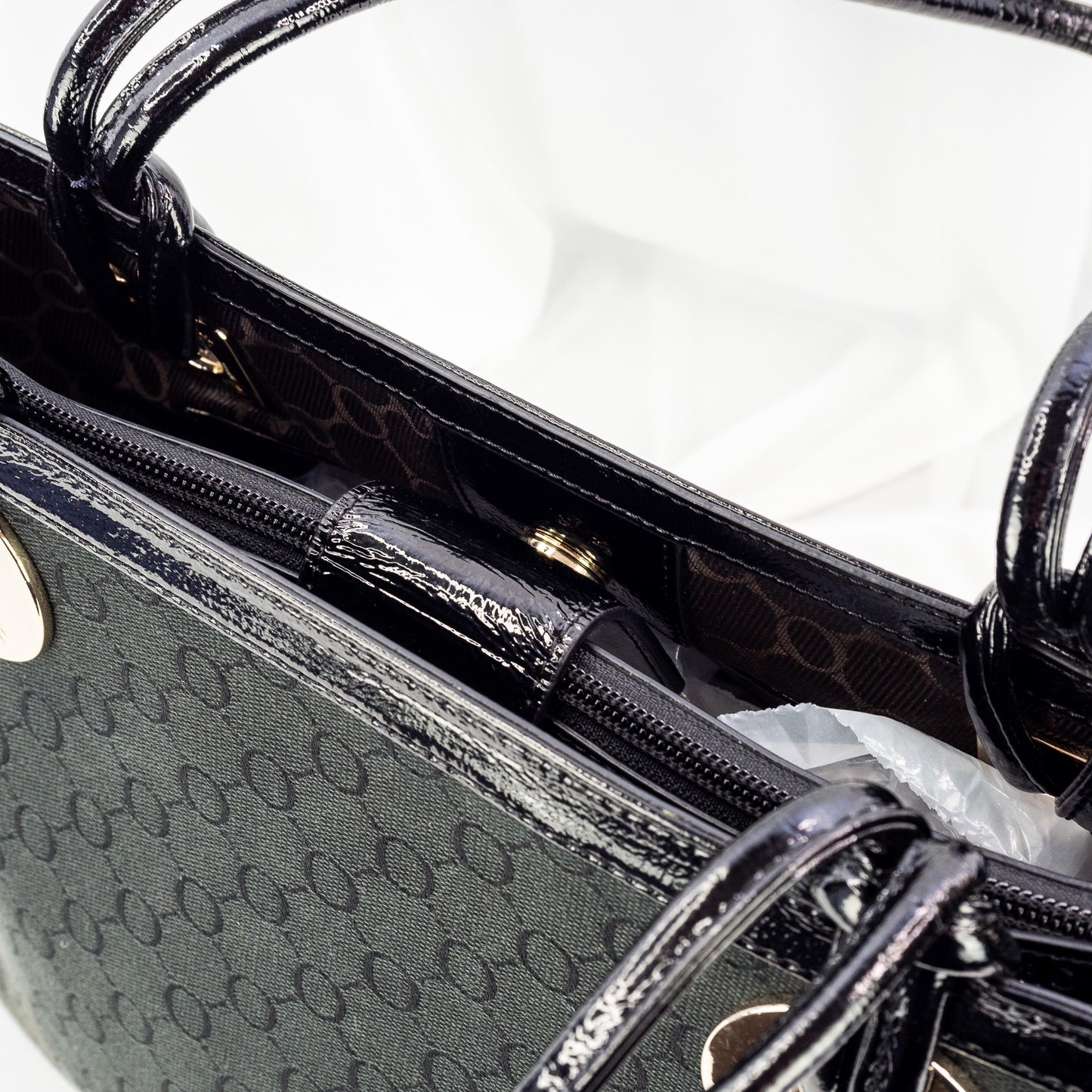 Oroton | Black Structured Tote Bag