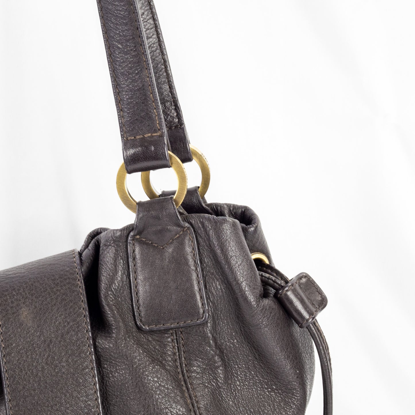 Oroton | Drawstring Leather Bag