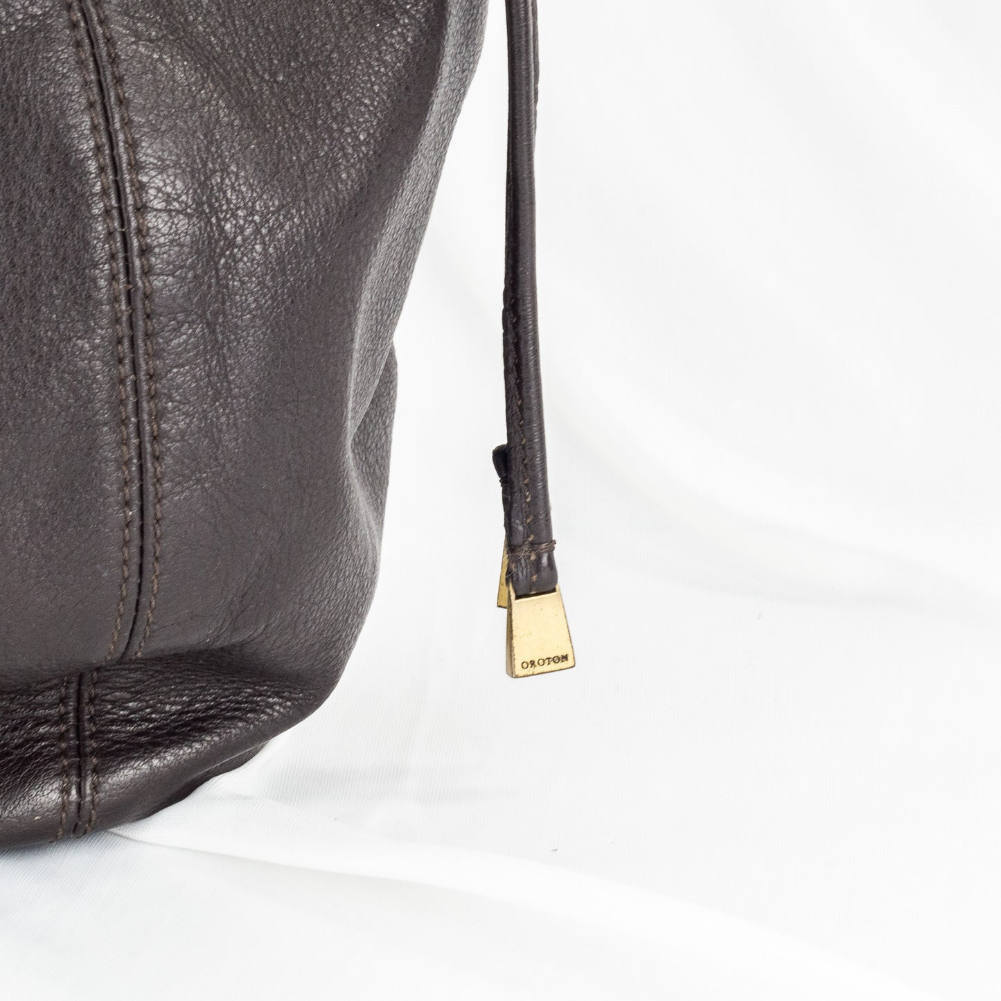 Oroton | Drawstring Leather Bag