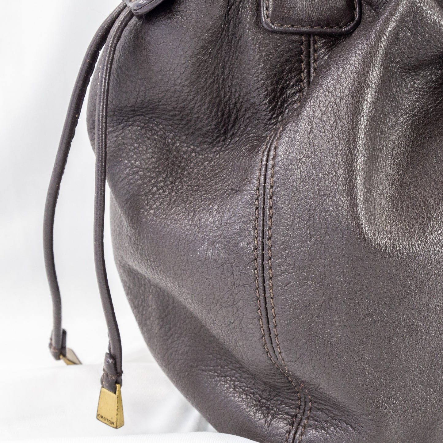 Oroton | Drawstring Leather Bag