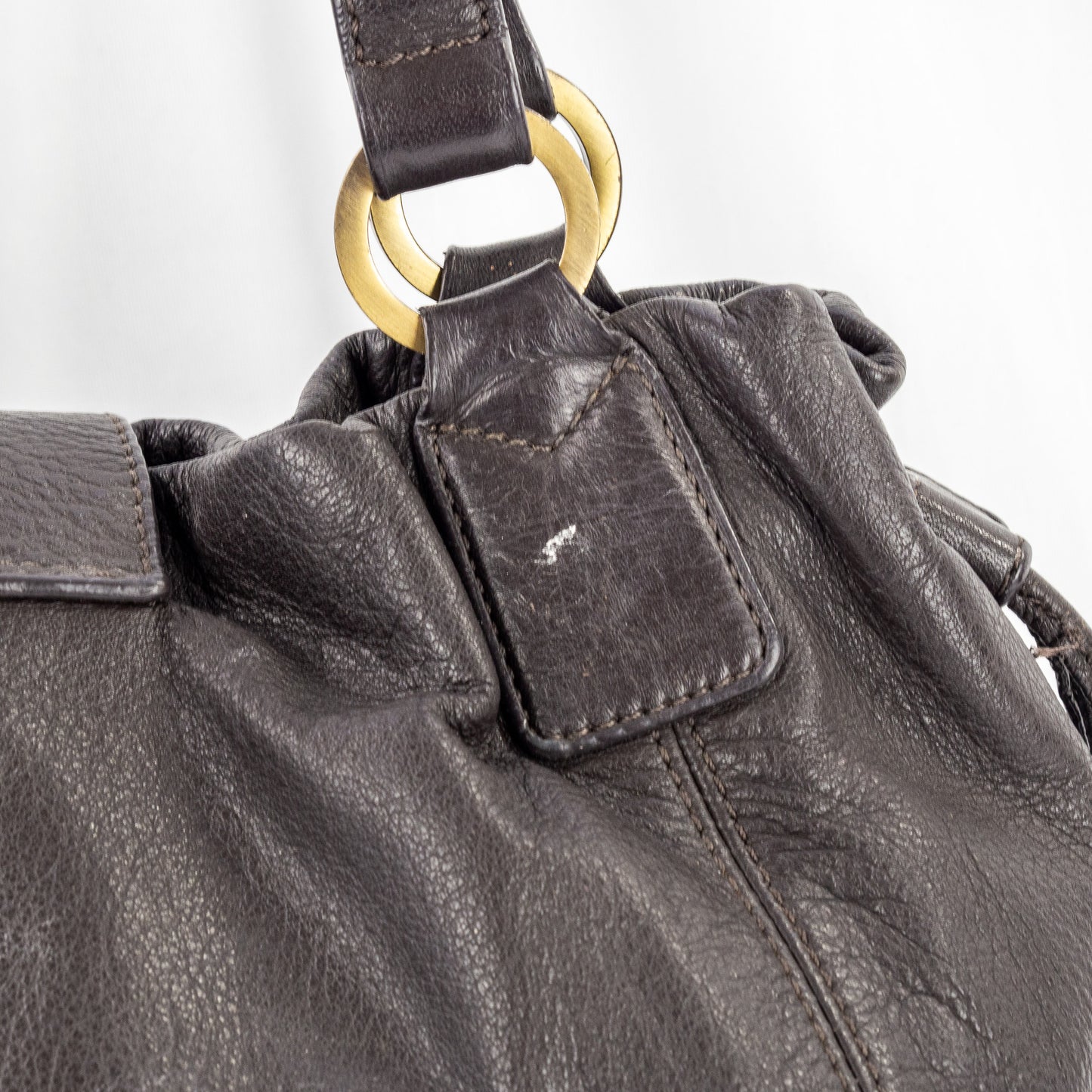 Oroton | Drawstring Leather Bag