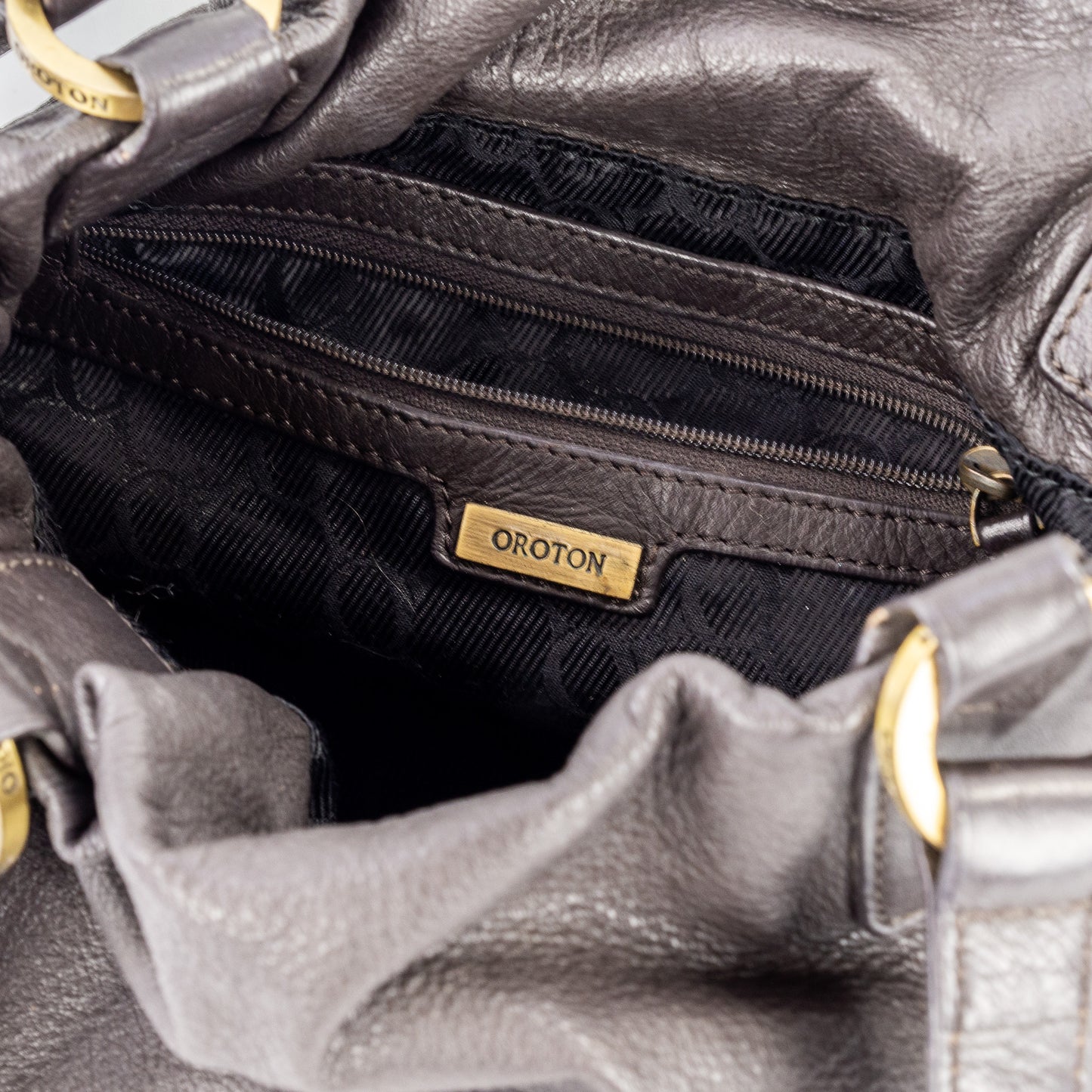 Oroton | Drawstring Leather Bag