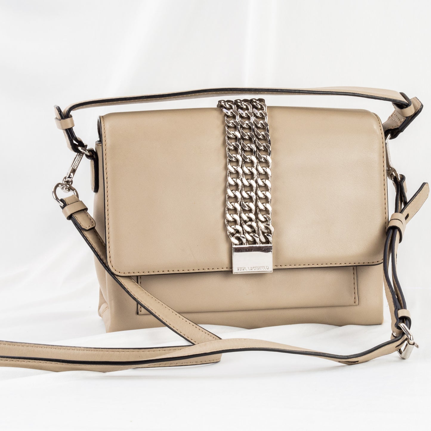 Karl Lagerfeld | Taupe Leather Handbag
