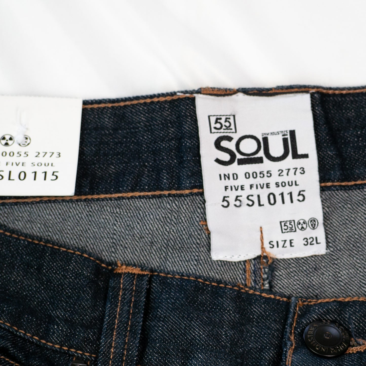 55 Soul | Dark Wash Denim Joggers (32L)