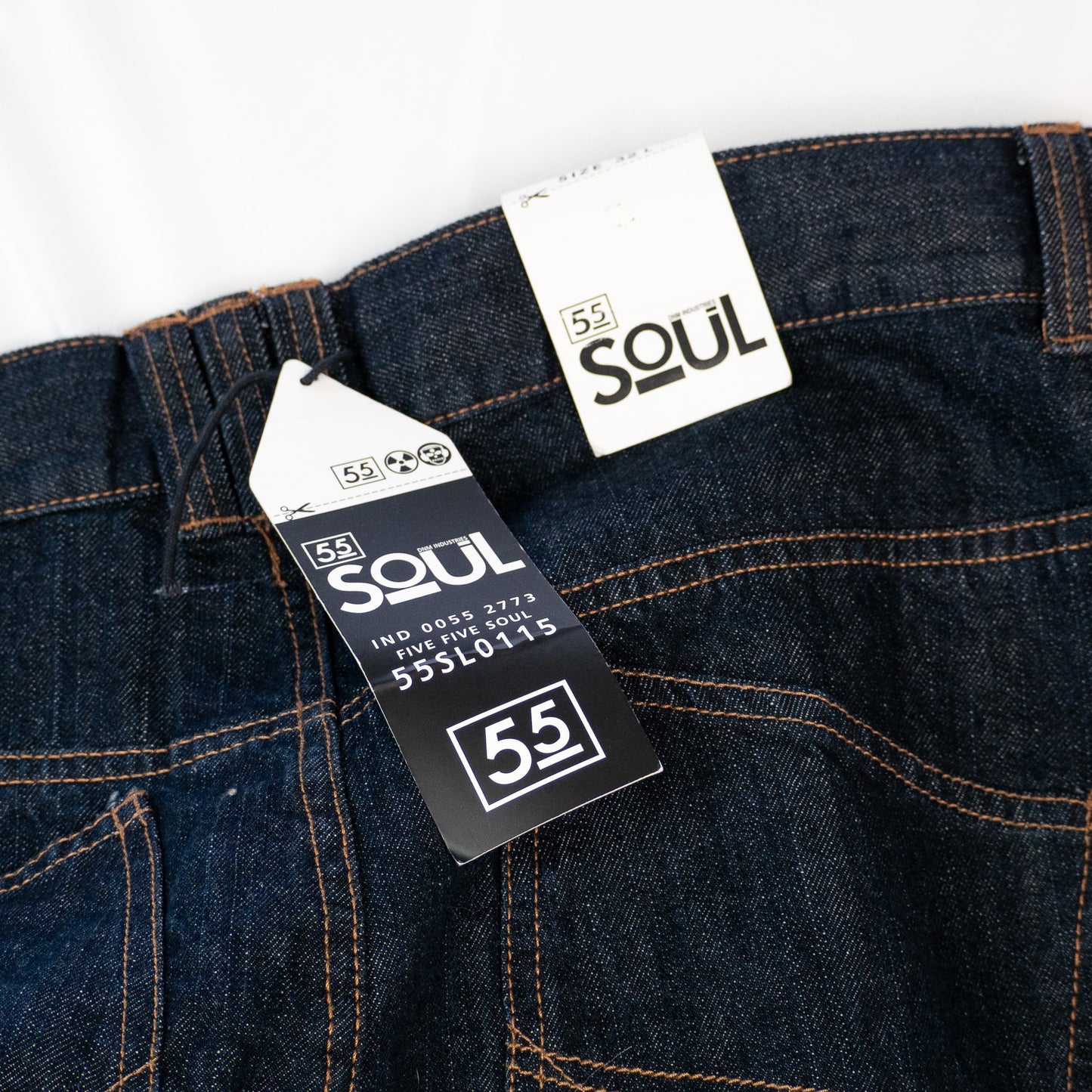 55 Soul | Dark Wash Denim Joggers (32L)