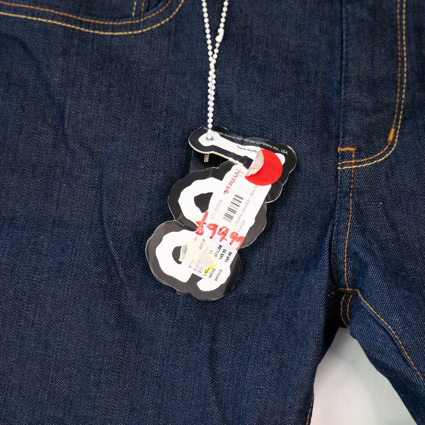 Lee | Dark Wash Mid Rise Skinny Jeans (10)