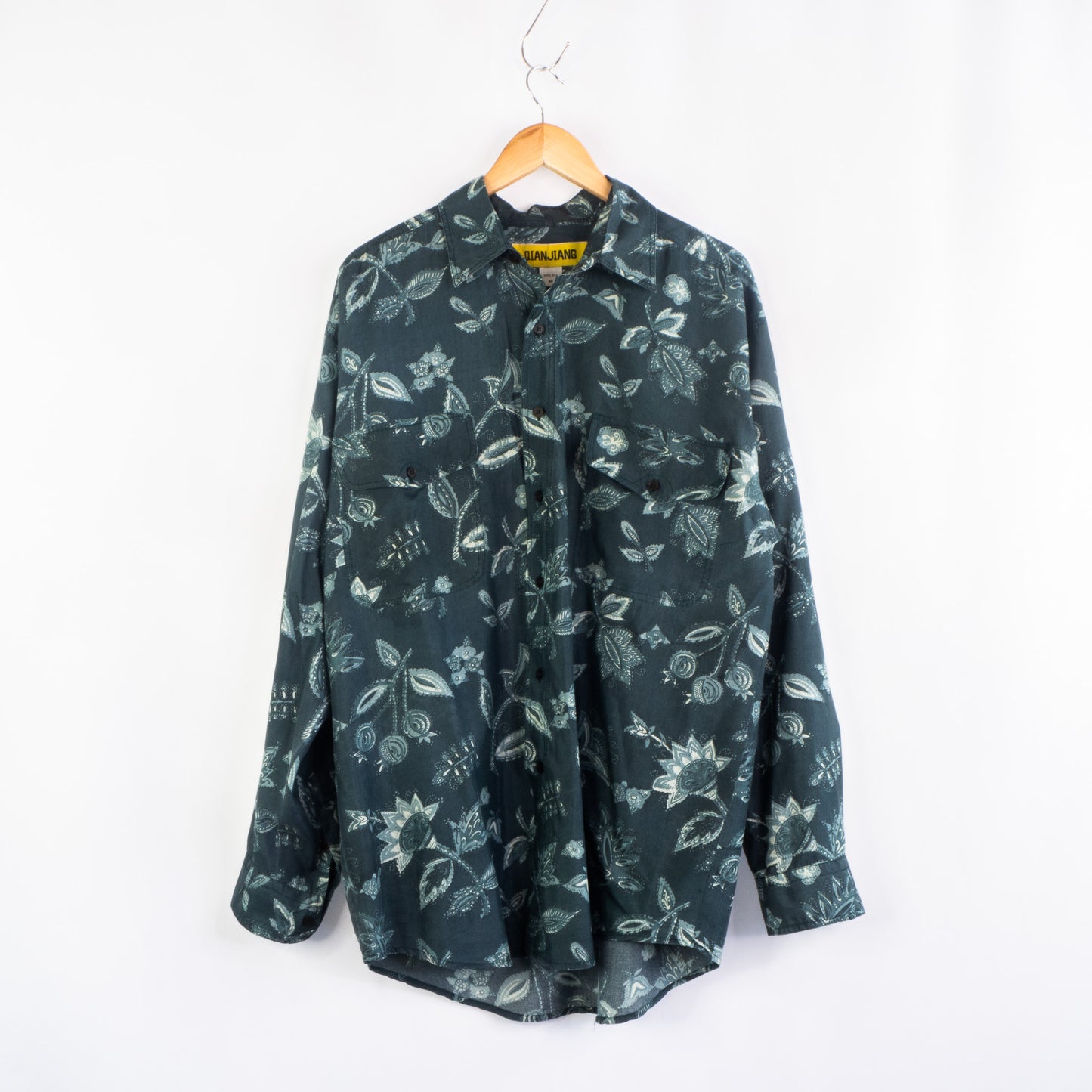 Qian Jiang | Silk Button Up Shirt (M)