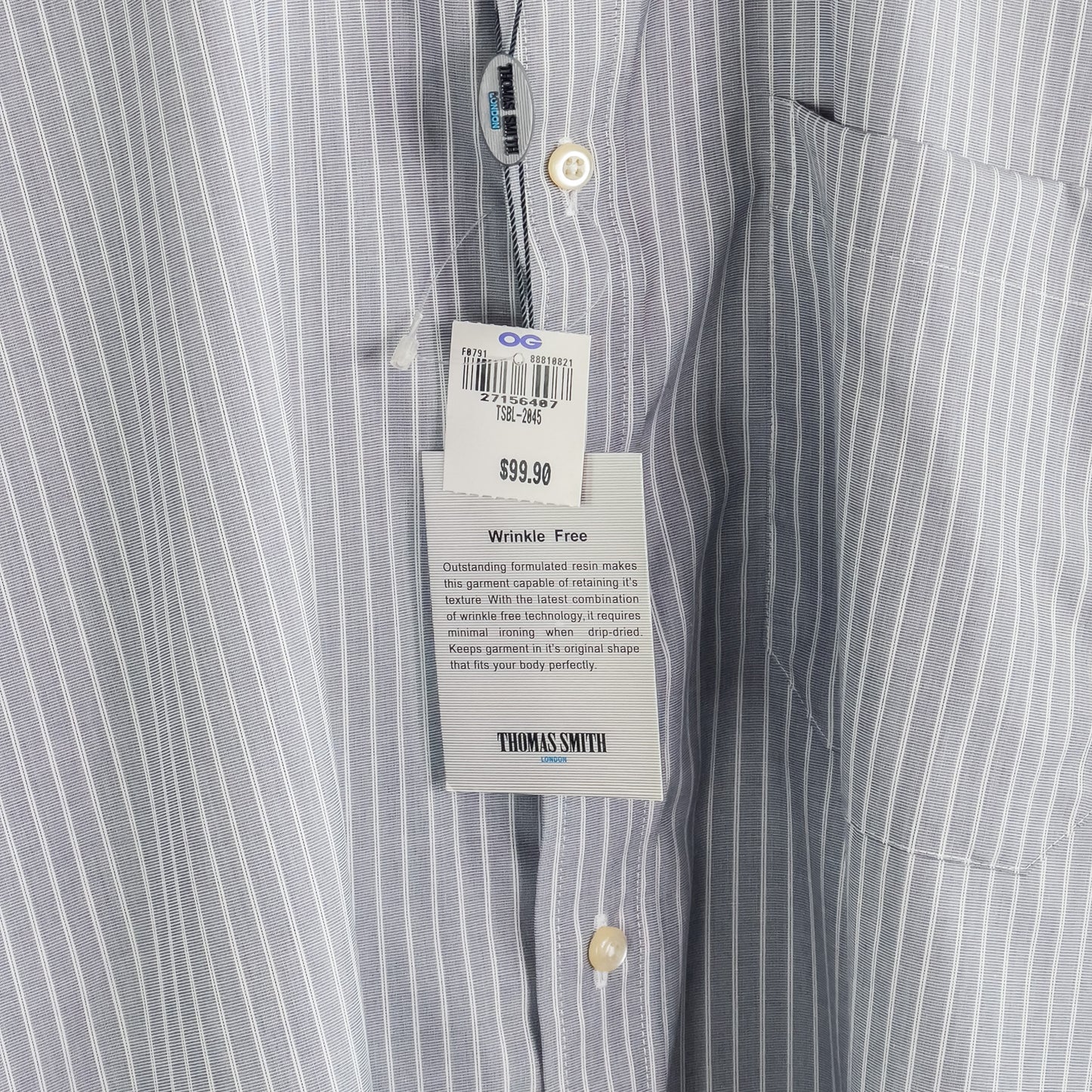 Thomas Smith | Striped Dress Shirt (17 1/2)