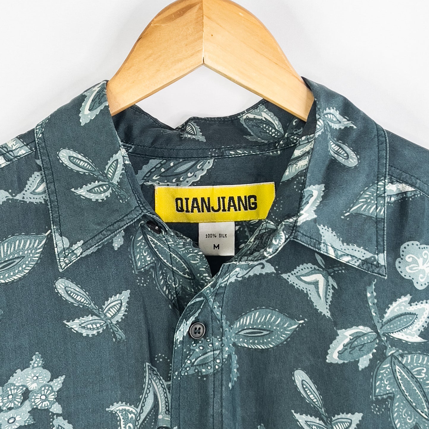 Qian Jiang | Silk Button Up Shirt (M)