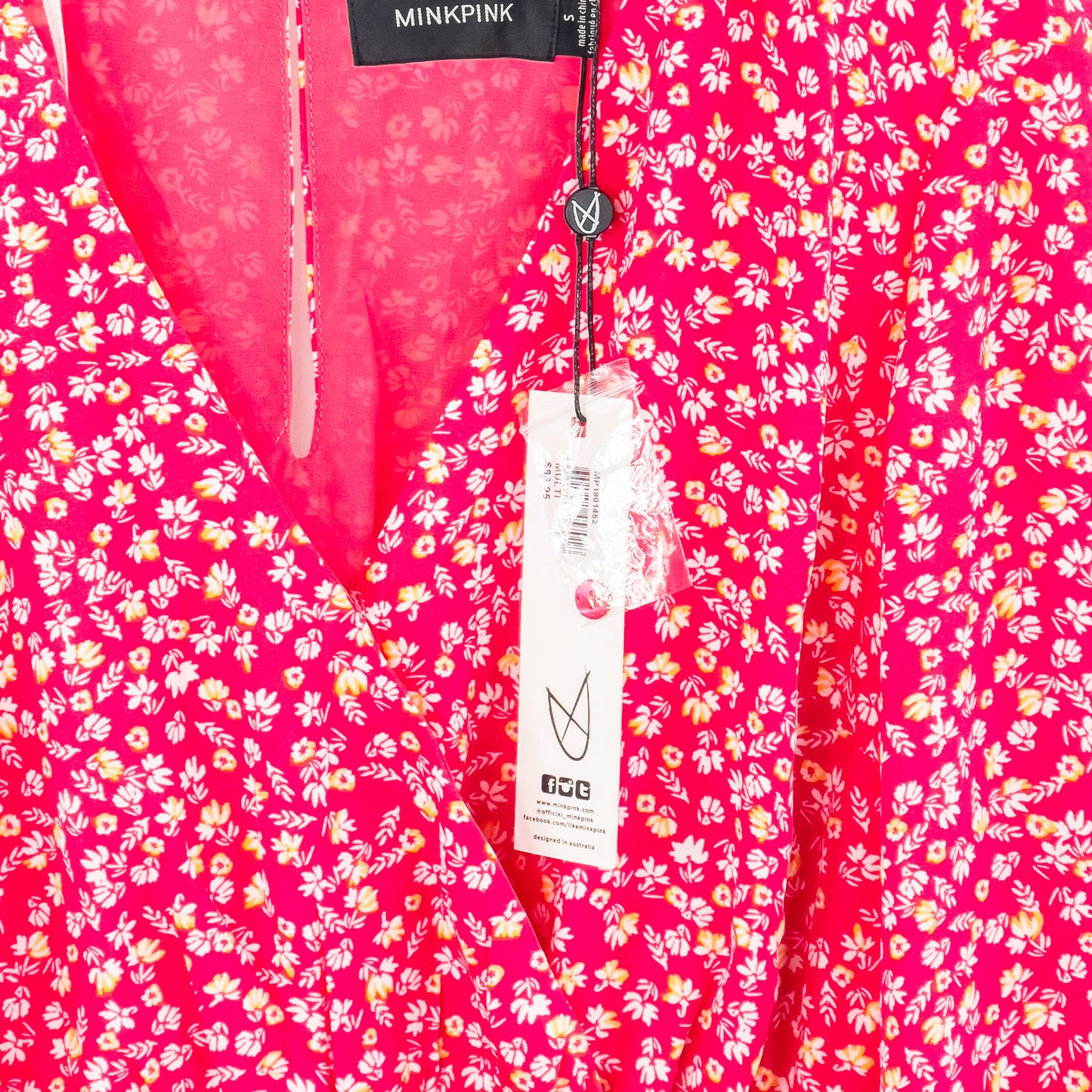 MinkPink | Long Sleeve Mini Dress (S)