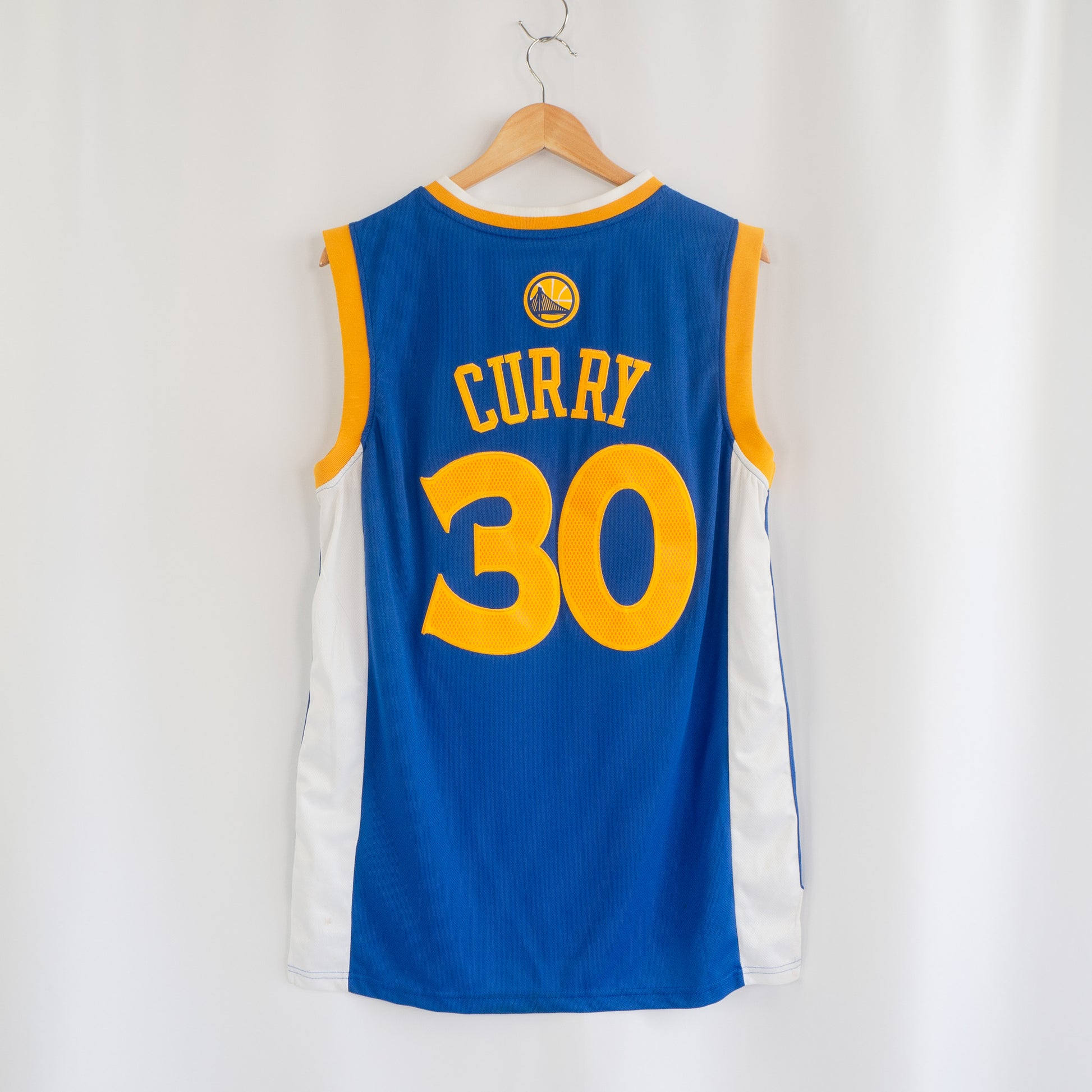 Adidas Golden State Warriors Steph Curry NBA Jersey (M Length 2)